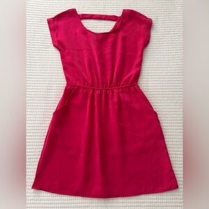 Pink Rose Bright Pink Dress with Pockets Size XS